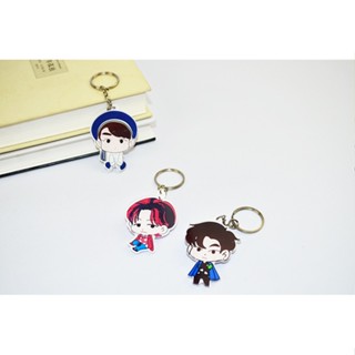 Kpop EXO Bag Keychain Cartoon Q Style Key Ring Keychains Clearance sale