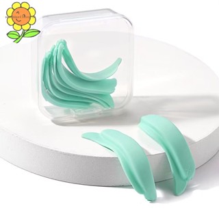 Sunshop แผ่นซิลิโคนเจลดัดขนตา ใช้ซ้ําได้ 4 5 คู่