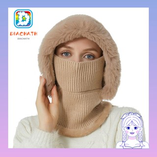 Diachath หมวกถัก อเนกประสงค์ อบอุ่น ป้องกันหู เหมาะกับหน้าหนาว