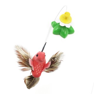 Pets Shop Electric Cat Teasing Stick Fun Interactive Bird Flower Design ของเล่นแมวไฟฟ้าสำหรับในร่มกลางแจ้ง