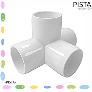 Pista ข้อต่อท่อ PVC 4 ทาง สีขาว 1 นิ้ว มุม 90 องศา สําหรับเฟอร์นิเจอร์ 10 ชิ้น