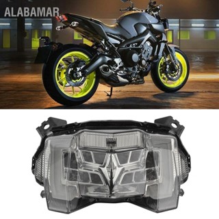 ALABAMAR รถจักรยานยนต์ LED ไฟท้าย Smoky เลนส์ ความสว่างสูงเหมาะสำหรับ Yamaha MT-09/FZ-09 2017-2020