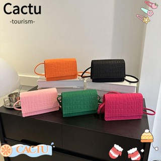 Cactu กระเป๋าสะพายไหล่ ผ้าสักหลาด ลายหิน น้ําหนักเบา สีพื้น สําหรับผู้หญิง