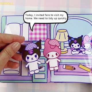 [cxSZDOLL] หนังสือแฮนด์เมด ลาย Melody Sanrio Doudou เสียงเงียบ DIY ของเล่นเสริมการเรียนรู้เด็ก