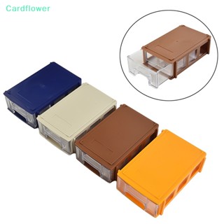 &lt;Cardflower&gt; กล่องลิ้นชักพลาสติก วางซ้อนกันได้ สําหรับเก็บเครื่องมือสกรู