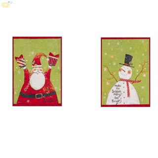 【VARSTR】Christmas Chair Back Covers Santa Claus Design Quick and Stylish Home Decoration