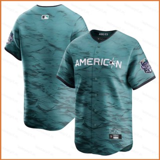 Fb 2023-2024 MLB เสื้อคาร์ดิแกนเบสบอล แขนสั้น ติดกระดุม สําหรับผู้ชาย