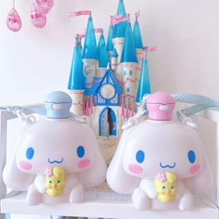 ขวดน้ําพลาสติก ลายการ์ตูน Cinnamoroll พร้อมหลอดดูด ความจุเยอะ 600 มล. พกพาง่าย เหมาะกับฤดูร้อน สําหรับเด็ก