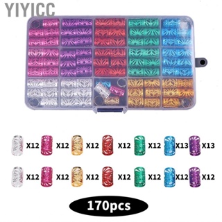Yiyicc 170Pcs Hair Dreadlocks Beads Jewelry Braiding Tool Pendants