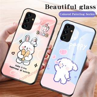 เคสโทรศัพท์มือถือกระจกนิรภัย TPU แบบนิ่ม กันกระแทก สําหรับ Samsung Galaxy A14 LTE A24 A34 A54 A14lte A 14 A 24 A 34 A 54 4G 5G 2023