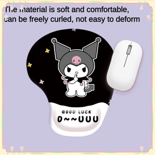 Sanrio Cartoon Kuromi Melody Mouse Pad Cute New Super Soft Space Silicone Wrist Mouse Pad Wrist Rest Office Mouse Pad 【sunny】