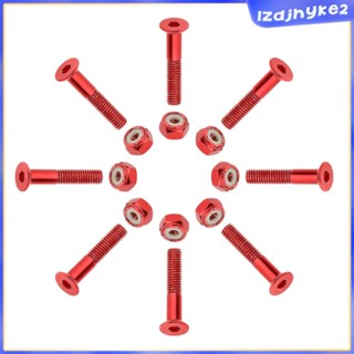 [lzdjhyke2] สกรูสเก็ตบอร์ด ลองบอร์ด เหล็กชุบสังกะสี แบบเปลี่ยน