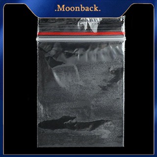 &lt;moonback&gt; 100 ชิ้น มินิ ปิดได้ ซิป ใส แบบพกพา ถุงเก็บ สําหรับรายการขนาดเล็ก