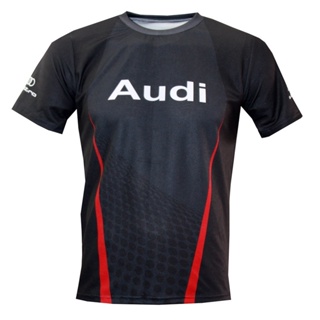 เสื้อยืดกีฬาแฟชั่น Audi - Racing ทุกสี ไซซ์ S-5XL