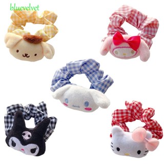 Bluevelvet Kuromi ยางรัดผม ตุ๊กตาการ์ตูนอนิเมะ Cinnamoroll Cinnamon Dog น่ารัก สีแคนดี้