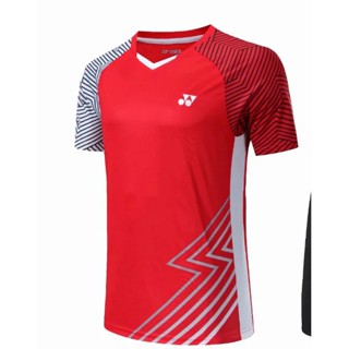 Yonex เสื้อยืด พร้อมกางเกงขาสั้น สําหรับผู้ชายและผู้หญิง เหมาะกับการวิ่ง เล่นกีฬาแบดมินตัน