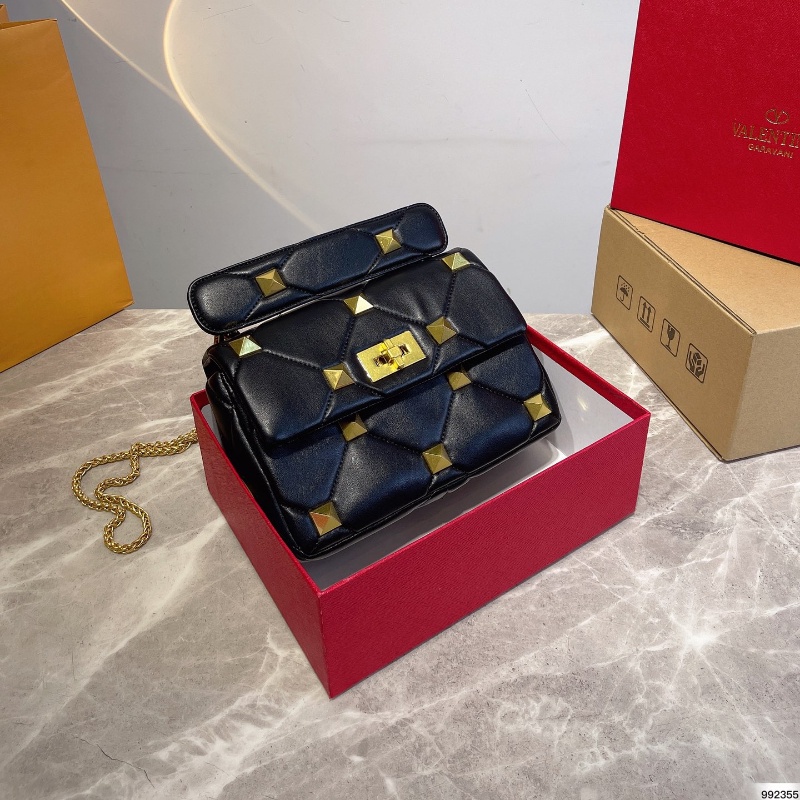 [พร้อมกล่อง] Valentino กระเป๋าถือ กระเป๋าสะพายไหล่ สะพายข้าง พรีเมี่ยม แฟชั่นสําหรับสตรี ขนาดใหญ่