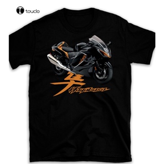 LOGO customize stylishly Hayabusa Motorcycle T,ed, Inspired By Suzu XS-6XL Bodybuilding 100% Cotton Mens T-shirt B_03