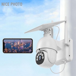 Nice photo Solar Security Cameras 1080P HD Remote Connection 360 Degree Rotation Night Vision Kit for Home