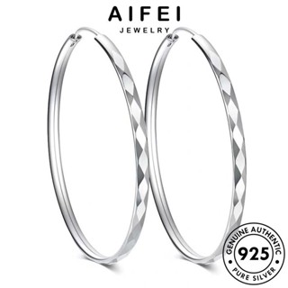 AIFEI JEWELRY เครื่องประดับ 925 เงิน เครื่องประดับ แฟชั่น ต่างหู Silver ตุ้มหู แท้ ห่วง เกาหลี หนีบ ผู้หญิง ต้นฉบับ ดอกไม้รถเพชรที่เรียบง่าย E358