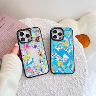 【Alice In Wonderland】CASETIFY เคสโทรศัพท์มือถืออะคริลิค แม่เหล็ก ลายตัวอักษร สําหรับ iPhone 14 Pro MAX 11 12 13 Pro MAX 14 Plus