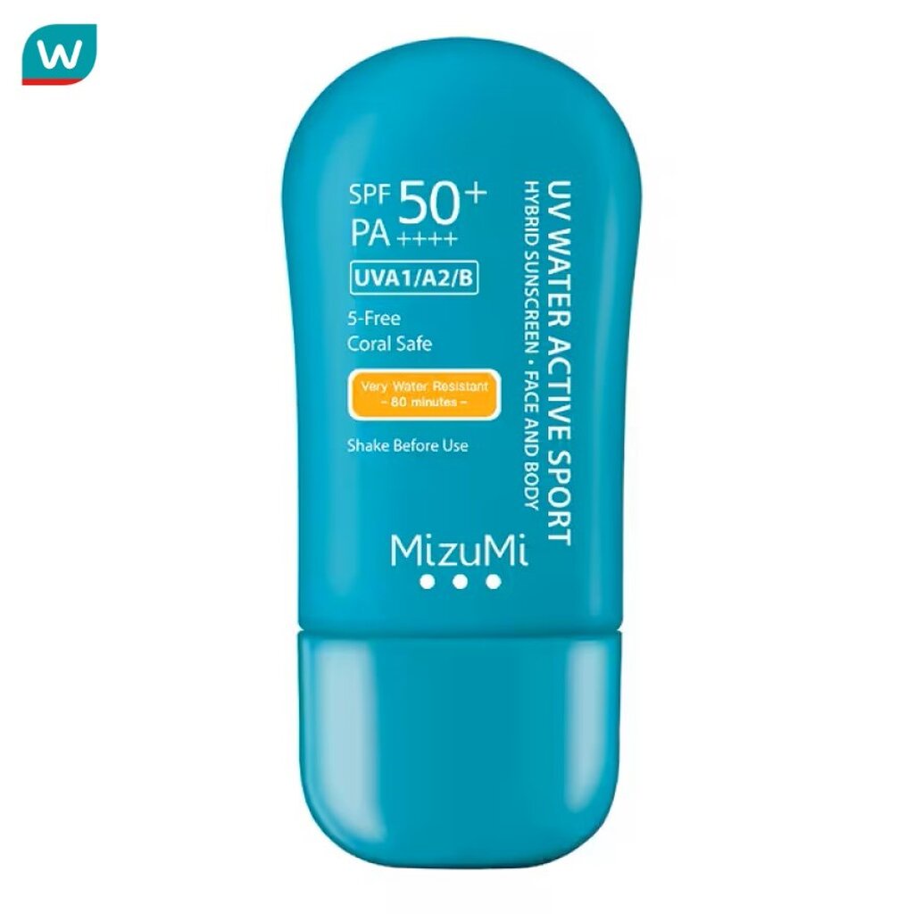 Mizumi มิซึมิ ยูวี วอเตอร์ แอคทีฟ สปอร์ต เซรั่มกันแดดผิวหน้าและผิวกาย SPF50+ PA++++ 40 กรัม