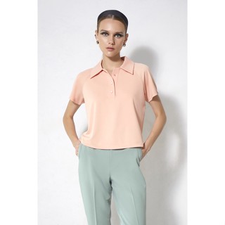 ESPADA เสื้อนิตคอปกแขนสั้น ผู้หญิง | Short Sleeve Knit Collared Top | 4665