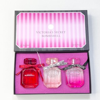 [ฟรีน้ําหอมตัวอย่าง 2 มล.] VICTORIAS SECRET Bombshell Sexy Bombshell Gift น้ําหอมผู้หญิง ชุด 3 ชิ้น