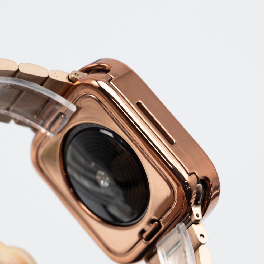 กรอบกระจกกันชนหลัง กันน้ํา ขอบตรง สําหรับ Apple watch series 8 7 6 SE 5 i watch 40 มม. 44 มม. 41 มม. 45 มม.