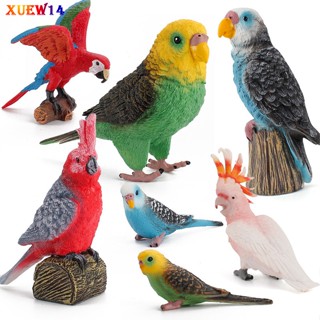 โมเดลฟิกเกอร์นกแก้วจําลอง T8 Macaws Budgerigar ของเล่นเสริมการเรียนรู้ สําหรับเด็ก