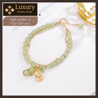 (พร้อมจัดส่ง) เครื่องประดับ jewelry fashion แฟชั่น cgarm กำไลข้อมือ bracelet กำไลหยก jade bangle stone หยกแดง