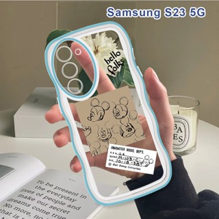 สําหรับ Samsung Galaxy S23 Ultra S23 Plus S23 5G เคสโทรศัพท์มือถือ แบบนิ่ม ลายการ์ตูนมิกกี้ มินนี่ เมาส์ กันกระแทก ป้องกันกล้อง