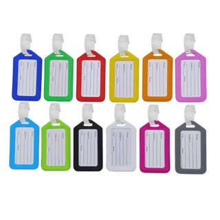 12pcs Waterproof Accessories Travel Durable Identification With Adjustable Strap Prevent Loss Luggage Tag