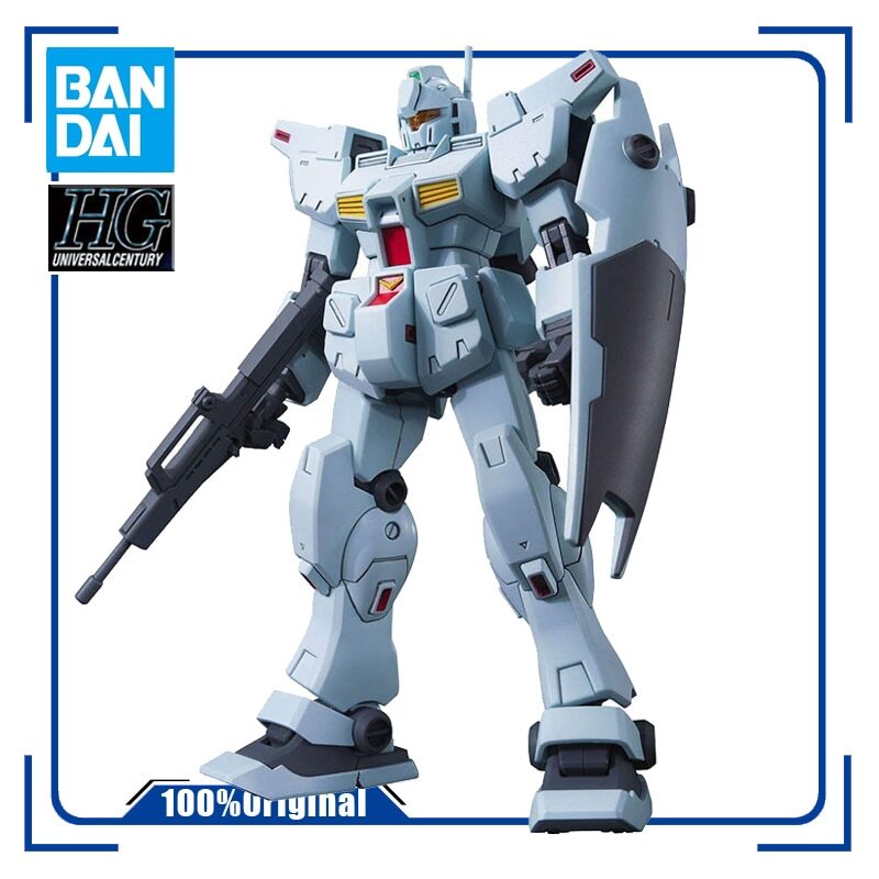 BANDAI HGUC 120 1/144 RGM-79N GM Custom Assembly Plastic Model Kit Action Toy Figures Christmas Gift