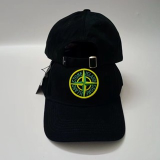 STONE ISLAND หมวกเบสบอลลําลอง ลายหิน คุณภาพสูง สําหรับผู้ชาย และผู้หญิง