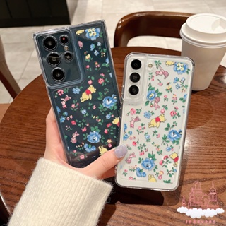 เคสโทรศัพท์มือถือ ซิลิโคนนิ่ม กันกระแทก กันรอยกล้อง ลายหมีพูห์ สําหรับ Samsung Galaxy S23 Ultra S22 S21 FE S20 Plus A30 A03 Core