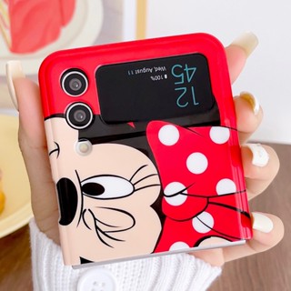 【Fold Imd】เคสโทรศัพท์มือถือ TPU นิ่ม กันกระแทก ลายการ์ตูนน่ารัก สําหรับ SAMSUNG Z Flip3 Flip4