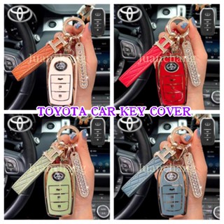 พร้อมส่ง เคสกุญแจรถยนต์ TPU 3 ปุ่ม สําหรับ Toyota Shell Fob Toyota Hilux Rogue Revo Innova Fortuner Harrier Camry Vellfire Alphard