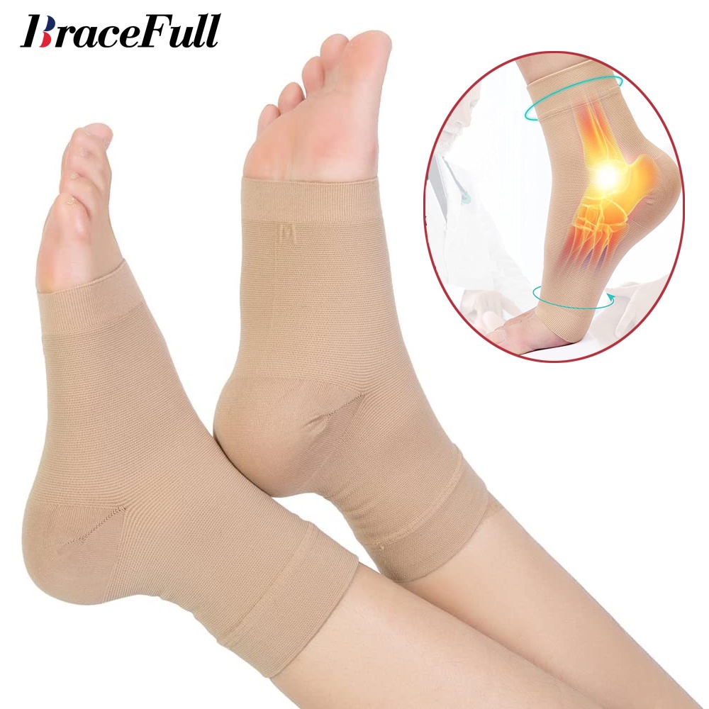 ถุงเท้า บรรเทาอาการปวดข้อเท้า บรรเทาอาการบาดเจ็บ สําหรับผู้ชาย และผู้หญิง 20-30 มม. 1 คู่
