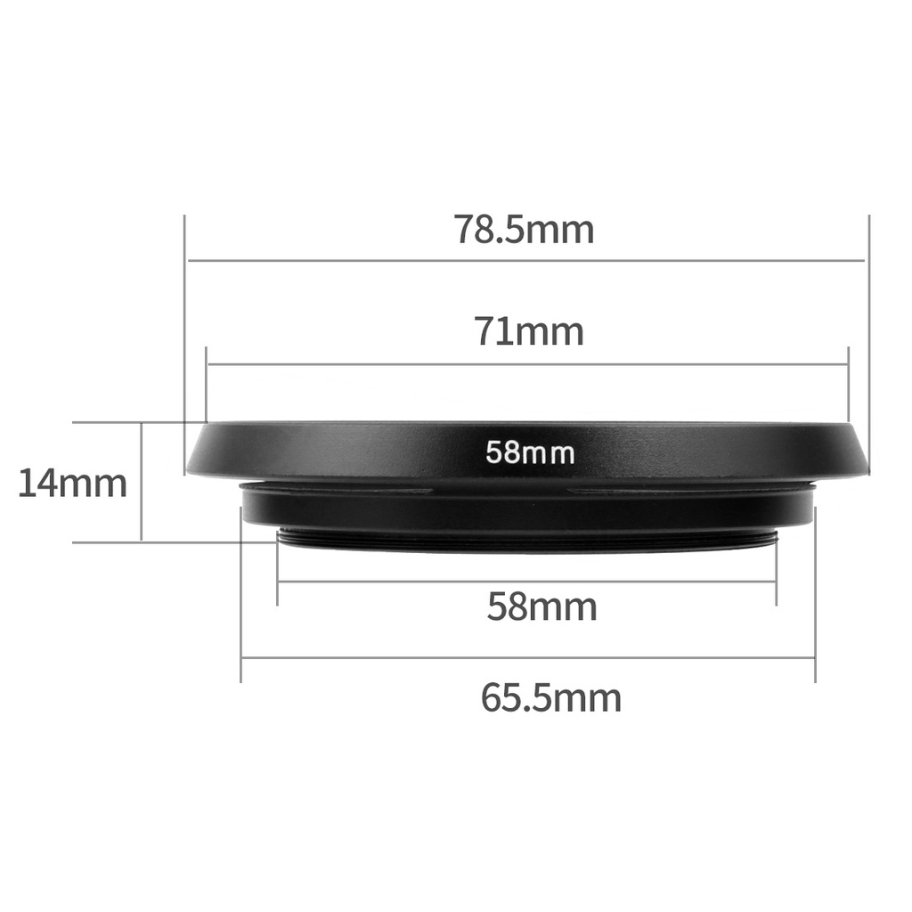Feichao เลนส์ฮู้ดโลหะ มุมกว้าง ไม่มีมุมมืด สําหรับกล้อง Leica 37 40.5 49 52 55 58 67 มม. Canon Sony DSLR