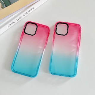 เคสโทรศัพท์มือถือนิ่ม แบบใส สีนีออนเรืองแสง หรูหรา สําหรับ iphone 14 11 12 13 Pro Max 7 8 Plus 12 XR X XS Max