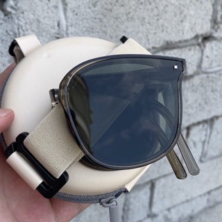 Sunglasses advanced sense of men and women ins square folding sunglasses sunshade anti-UV glasses