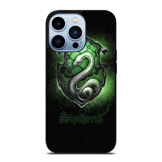 เคสโทรศัพท์มือถือ กันกระแทก ลายโลโก้ Slytherin สําหรับ IPhone 14 Plus 13 Pro Max 12 Mini X