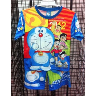 TMB-016 ชุดเด็กแฟชั่นการ์ตูน เสื้อ+กางเกงผ้ามัน