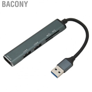 Bacony USB3.0 Hub  Aluminum Alloy Reliable Chipset USB3.0 Hub Multiport Adapter  for Home