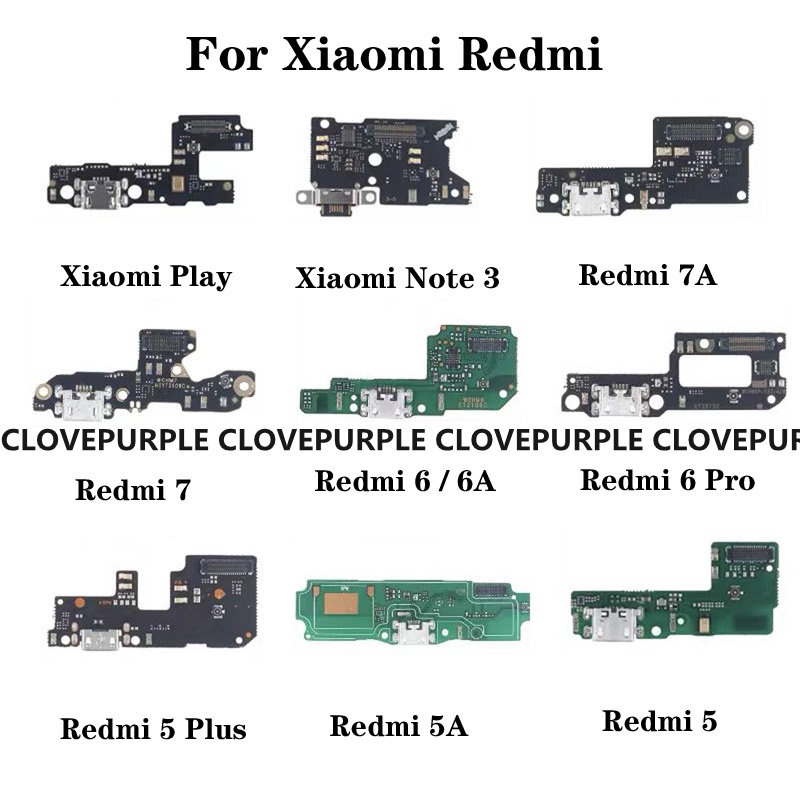 บอร์ดเชื่อมต่อสายเคเบิล USB พร้อมโมดูลไมโครโฟน สําหรับ XiaoMi Play Note 3 Redmi 5 5A 5plus 6 6A 6Pro 7 7A