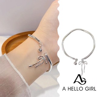 A HELLO GIRL สร้อยข้อมือ ประดับโบว์ อเนกประสงค์ สําหรับผู้หญ…