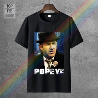 เสื้อยืด พิมพ์ลายหัวกะโหลก Detective Popeye Doyle แฟชั่นเรโทร สไตล์โกธิค สําหรับผู้หญิง