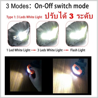 ไฟฉาย ไฟฉายคาดหัว 3 led 3W cob headlight ไฟฉาย ไฟฉาย led  ไฟฉายใส่ถ่าน AAA ไฟฉายพกพา ไฟฉายคาดศีรษะ