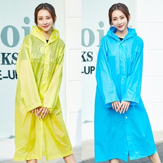 อกันฝน EVA Rain Coats เสื้อกันฝน 4 สี, กันน้ำ, แบบพกพา, พกพาออกไปข้างนอก